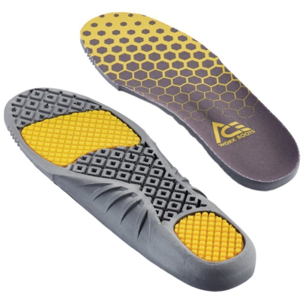 Ace Work Boots Unisex Gel Comfort Insole - Men's 11 / Women's 12